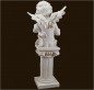 Preview: Engelfigur auf Säule sitzend Höhe: 36 cm
