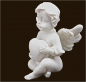 Preview: Mini-Herz-Engel (Figur 2) Höhe: 4 cm