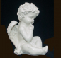 Preview: Engel sitzend weiss (Figur 4) Höhe: 11 cm