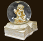 Preview: Schneekugel Engel auf Buch (Figur 4) Höhe: 6 cm