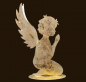Preview: Engel-Silhouette gold (Figur 2) Höhe: 21 cm