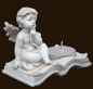 Preview: Engel mit Teelicht auf Buch (Figur 3) Höhe: 7 cm