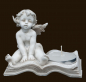 Preview: Engel mit Teelicht auf Buch (Figur 4) Höhe: 7 cm