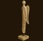 Preview: Engelfigur aus Holz Höhe: 27 cm