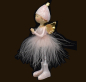 Preview: Engel mit Federkleid pink (Figur 1) Höhe: 14 cm