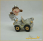 Preview: Mini-Engel in Auto mit Stern Höhe: 4 cm