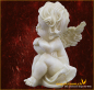 Preview: Engelfigur sitzend (Figur 3) Höhe: 8 cm