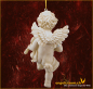 Preview: Engelfigur mit Geige zum Aufhängen Höhe: 12 cm