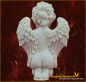 Preview: Engel zeigt Herz Höhe: 16 cm
