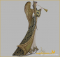 Preview: Engel mit Posaune (Figur 1) Höhe: 48 cm