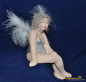 Preview: Engelfrau sitzend silber (Figur 2) Höhe: 22 cm