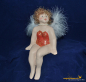 Preview: Engelfrau sitzend rot (Figur 1) Höhe: 22 cm