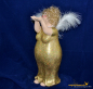 Preview: Engel-Madame in goldenem Kleid Höhe: 32 cm