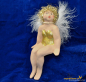 Preview: Engelfrau sitzend gold (Figur 1) Höhe: 22 cm