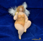 Preview: Engel sitzend molly orange Höhe: 16 cm