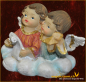 Preview: Engelpaar auf Wolke (Figur 1) Höhe: 7 cm