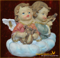 Preview: Engelpaar auf Wolke (Figur 2) Höhe: 7 cm