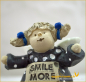 Preview: Engelfigur «Smile more» Höhe: 7 cm