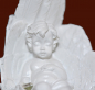 Preview: Engel schlafend in Flügel (Figur 1) Höhe: 7 cm