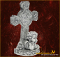Preview: Engel mit Kreuz «In liebevoller Erinnerung» Höhe: 18 cm