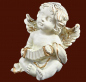 Preview: Kleiner Engel mit Ziehharmonika Höhe: 5 cm