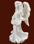 Preview: Kleine Engelfigur mit Schale Höhe: 6,5 cm