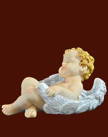 Engel in Flügel schlafend (Figur 1) Höhe: 4,5 cm