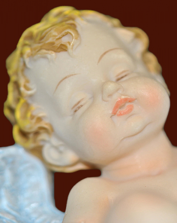 Engel in Flügel schlafend (Figur 1) Höhe: 4,5 cm