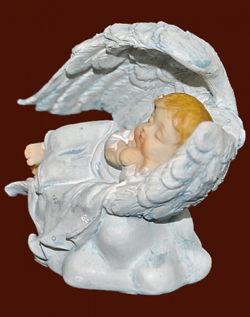 Engel schlafend auf Wolke (Figur 2) Höhe: 7 cm