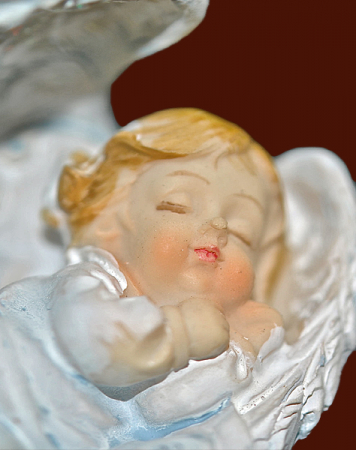 Engel schlafend auf Wolke (Figur 2) Höhe: 7 cm