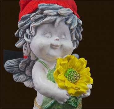 IGOR Gartenzwerg mit Sonnenblume Höhe: 12 cm