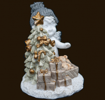 IGOR mit Weihnachtsbaum (Figur 2) Höhe: 9,5 cm