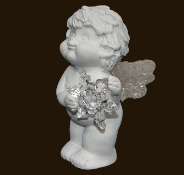 IGOR Winterengel mit Eiskristall (Figur 1) Höhe: 7 cm