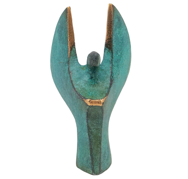 Bronze-Engel Patina Höhe: 7,5 cm