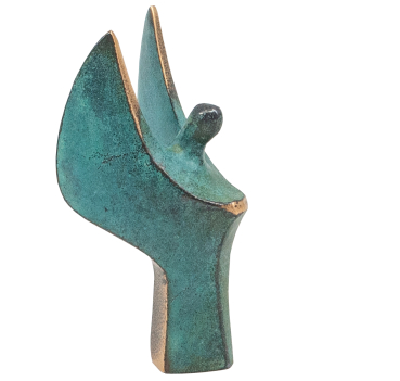 Bronze-Engel Patina Höhe: 7,5 cm