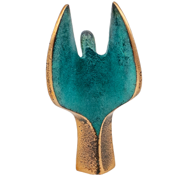 Bronze-Engel Patina Höhe: 7,5 cm
