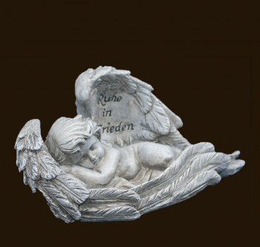 Engel in Flügel «Ruhe in Frieden» Höhe: 10 cm