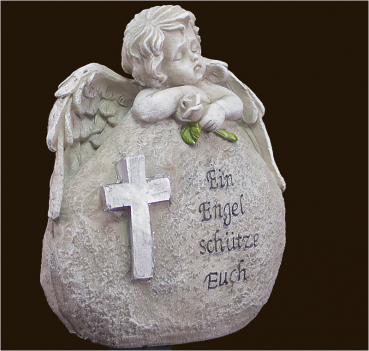 Trauer-Engel «Ein Engel schütze Euch» Höhe: 18 cm