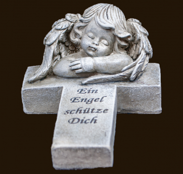 Engel-Grabschmuck «Ein Engel schütze Dich» Höhe: 8 cm