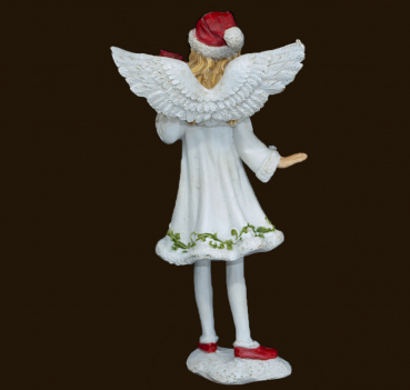 Nostalgie-Engel mit Rosenstrauss (Figur 4) Höhe: 14 cm