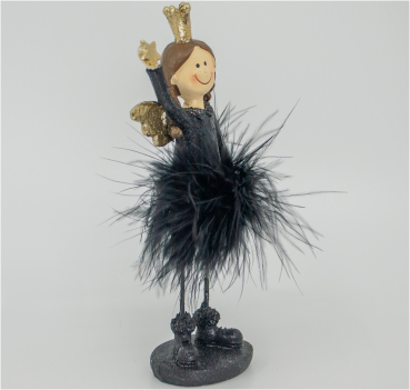 Engelmädchen Black Beauty mit Stern (Figur 1) Höhe: 15 cm