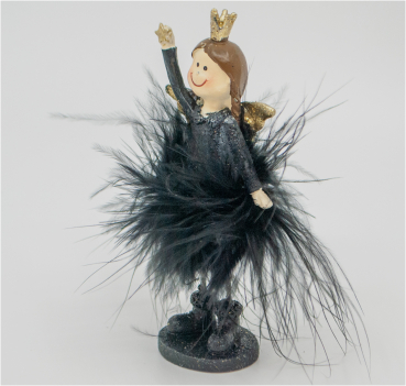Engelmädchen Black Beauty mit Stern (Figur 1) Höhe: 10,5 cm