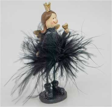 Engelmädchen Black Beauty mit Herz (Figur 2) Höhe: 10,5 cm