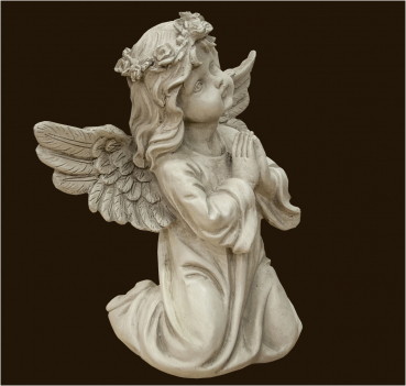 Engel betend mit Rosenkranz Höhe: 30 cm