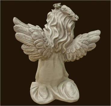 Engel betend mit Rosenkranz Höhe: 30 cm