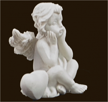 Mini-Herz-Engel (Figur 8) Höhe: 4 cm