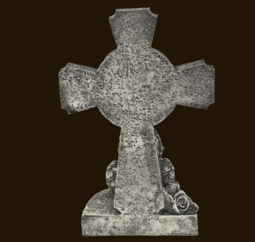 Trauer-Engel an Kreuz «Es bleibt die Erinnerung» Höhe:19 cm