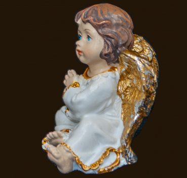 Kleiner sitzender Engel (Figur 1) Höhe: 5 cm