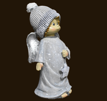 Engel mit Stern (Figur 1) Höhe: 15 cm
