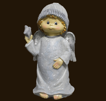 Engel mit Stern (Figur 2) Höhe: 15 cm